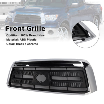 2006-2009 Toyota Tundra Matte Black Chrome Front Bumper Grill Grille Fit