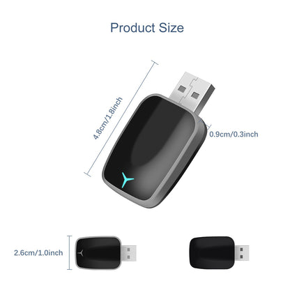 2 in 1 USB Car Dongle Connect Box Wireless Apple Carplay Android Auto Adapter