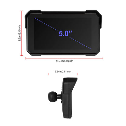 Motorcycles 5-inch Wireless CarPlay Android Auto Navigation Waterproof
