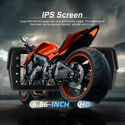 Motorcycles 6.86-inch PND Dual Recording Wireless CarPlay Android Auto