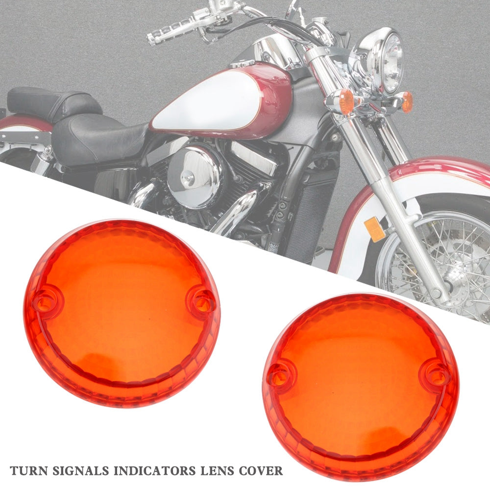 Yamaha Kawasaki Vulcan 1500 VN Turn Signals Indicators Lens Cover Champoo