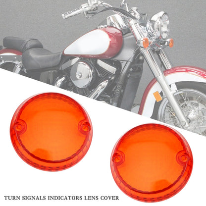 Yamaha Kawasaki Vulcan 1500 VN Turn Signals Indicators Lens Cover Champoo