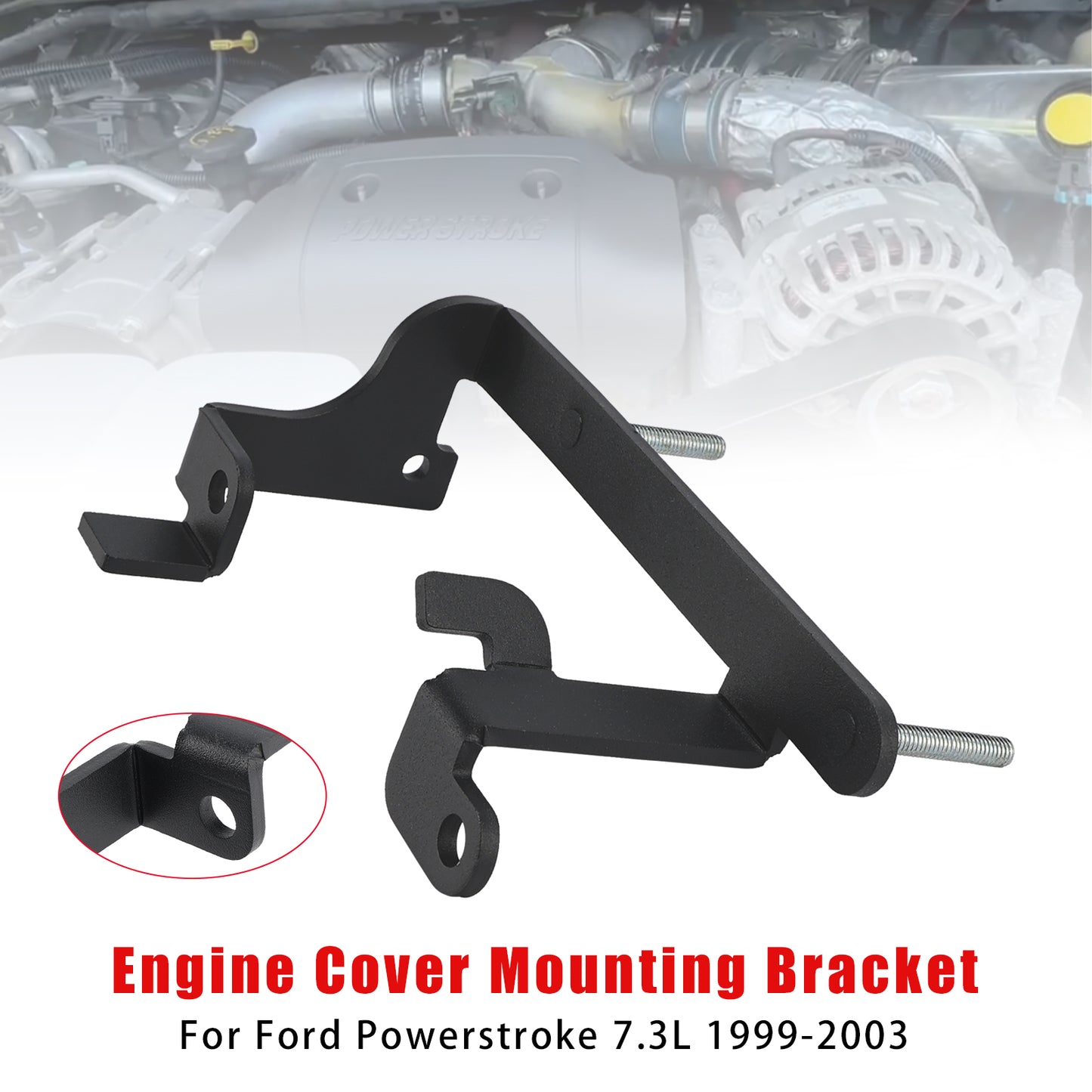 1999-2003 Ford Powerstroke 7.3L YC3Z-6A955-AA Engine Cover Mounting Bracket