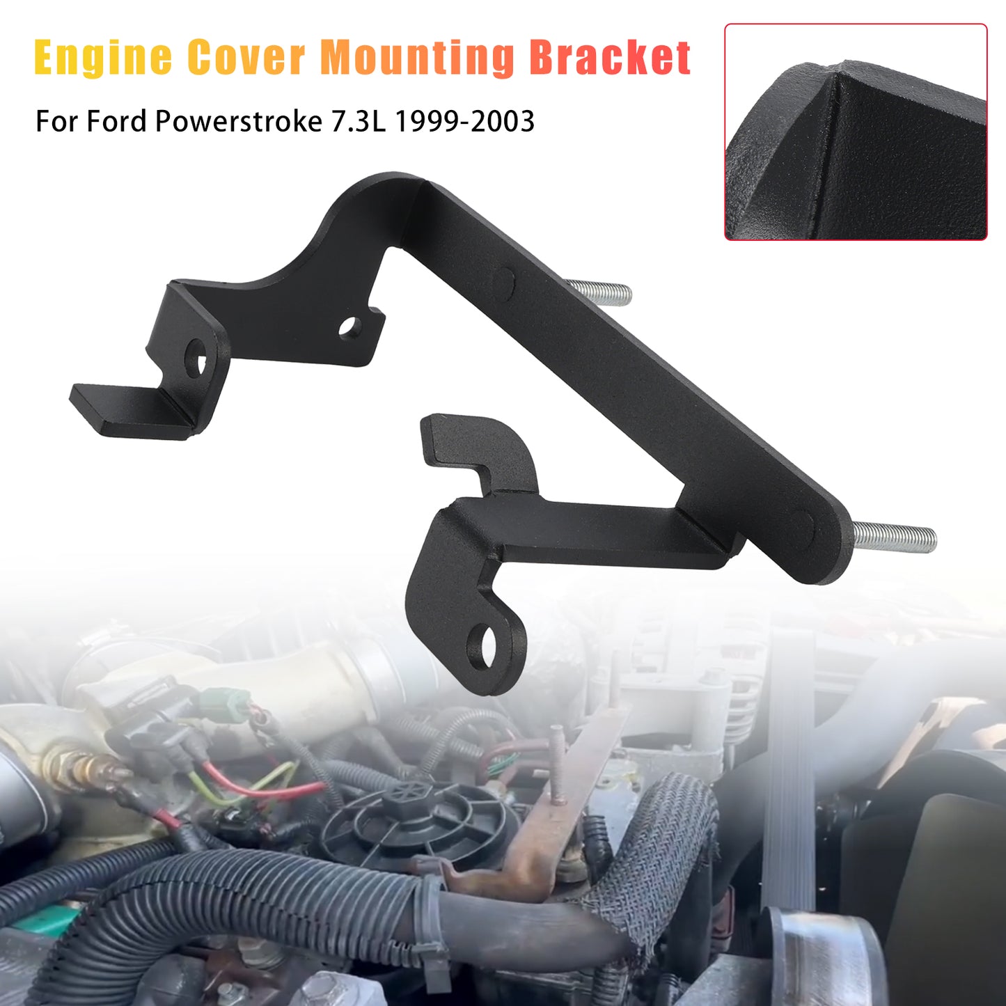 1999-2003 Ford Powerstroke 7.3L YC3Z-6A955-AA Engine Cover Mounting Bracket