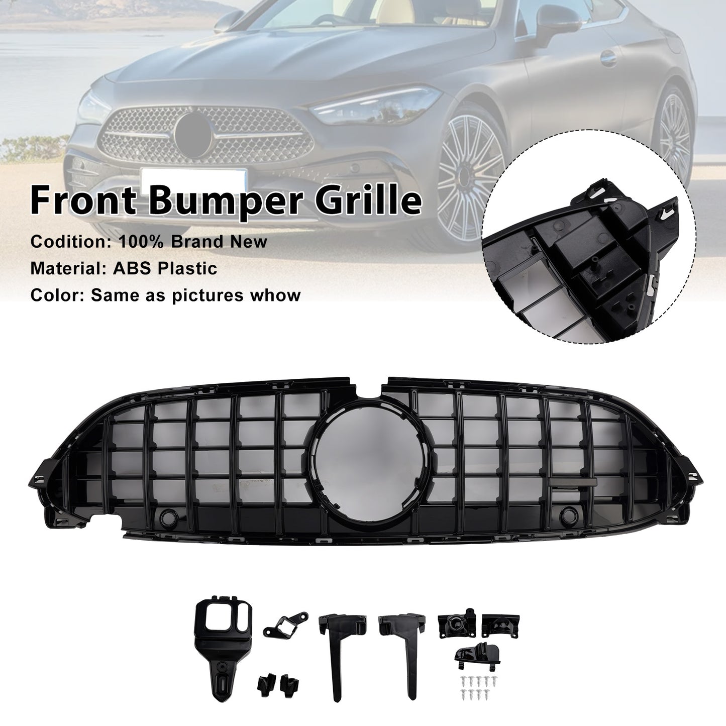 2024-2026 Mercedes-Benz CLE-Class W236 A236 C236 CLE300 CLE450 Bumper Grille Grill