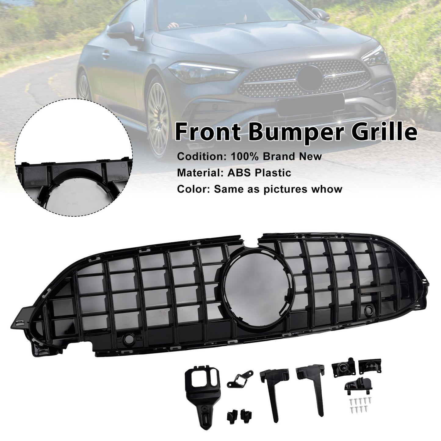 2024-2026 Mercedes-Benz CLE-Class W236 A236 C236 CLE300 CLE450 Bumper Grille Grill
