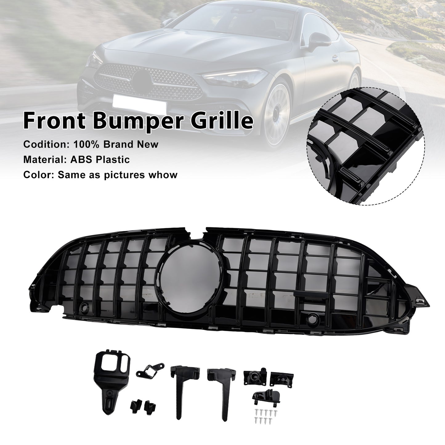 2024-2026 Mercedes-Benz CLE-Class W236 A236 C236 CLE300 CLE450 Bumper Grille Grill