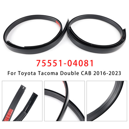 2016-2023 Toyota Tacoma Double CAB 75551-04081 2PCS Roof Drip Molding Left+Right