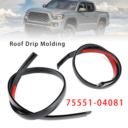 2016-2023 Toyota Tacoma Double CAB 75551-04081 2PCS Roof Drip Molding Left+Right