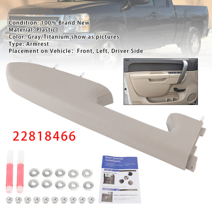 2010-2014 Chevrolet Silverado 2500 HD 22818466 Left Driver Side Armrest Repair