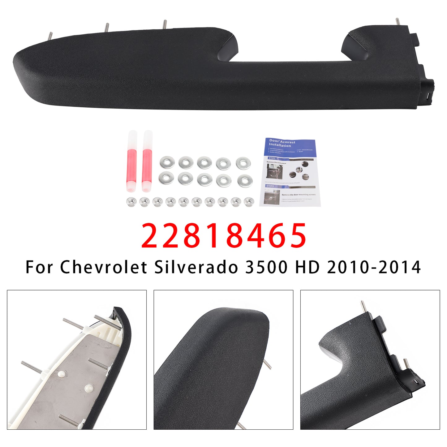 2010-2014 Chevrolet Silverado 3500 HD 22818465 Left Driver Side Armrest Repair