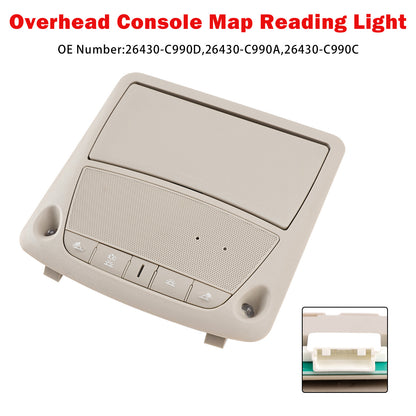 2013-2018 Nissan Bluebird SYLPHY 26430-C990A Overhead Console Map Reading Light Gray