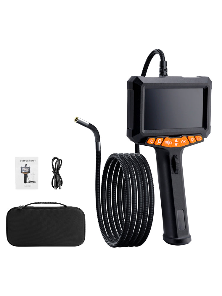 5" LED 2-Way 360°Endoscope W/Light Industrial Articulating Borescope Camera
