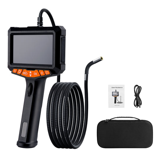 5" LED 2-Way 360°Endoscope W/Light Industrial Articulating Borescope Camera