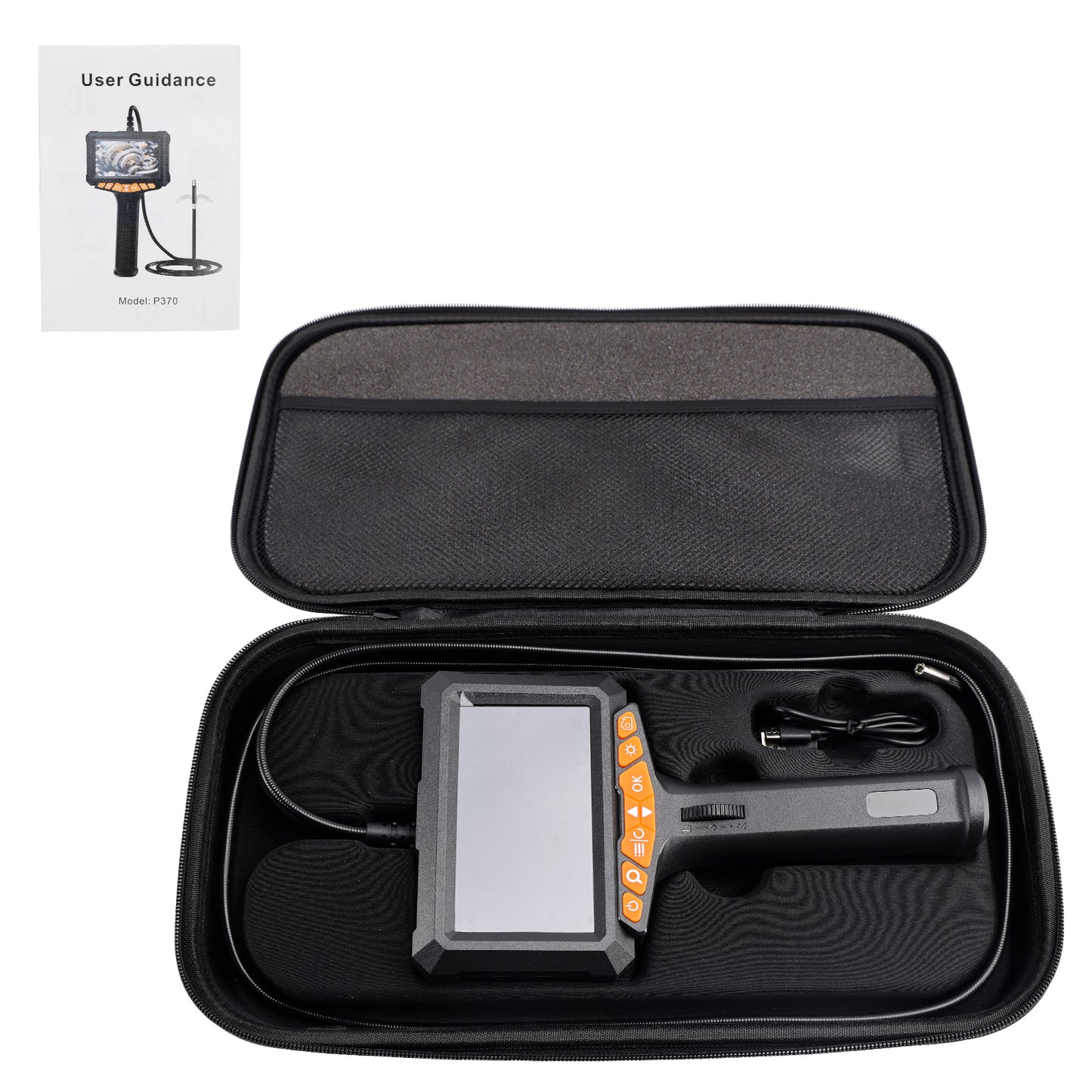 5" LED 2-Way 360°Endoscope W/Light Industrial Articulating Borescope Camera