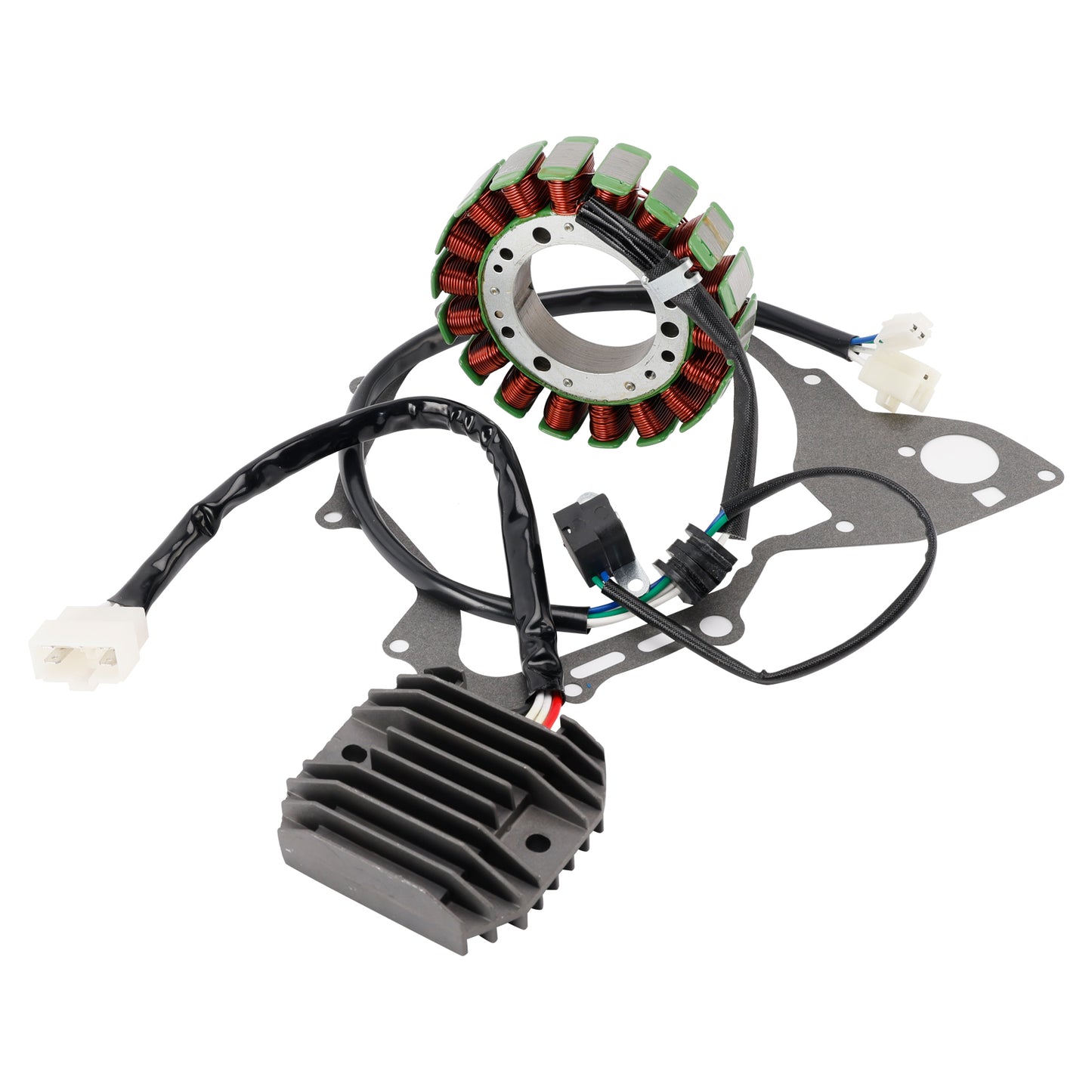 04-11 Yamaha V Star 650 XVS650 Classic Stator Regulator Rectifier W/Gasket