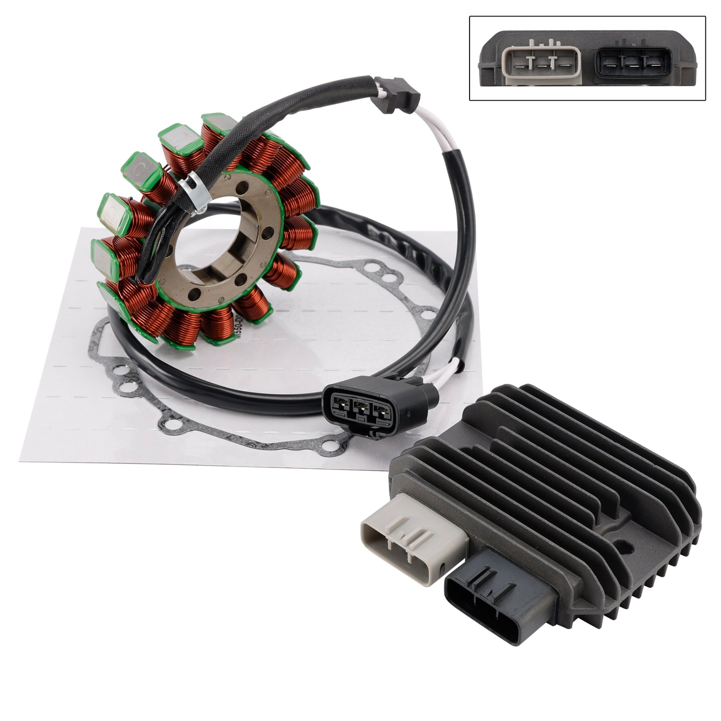 09-17 Kawasaki Ninja ZX-6R ZX 6R ZX600R Stator Regulator Rectifier W/Gasket