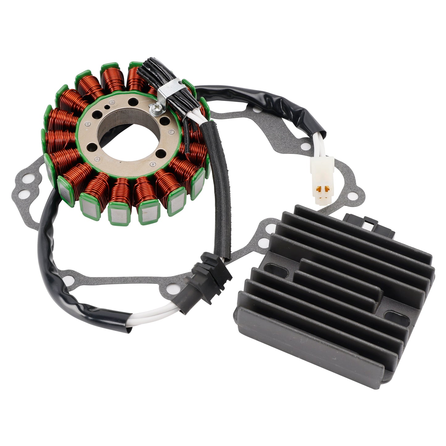 2003-2005 Yamaha YZF R6 5SL-81410-00-00 Stator And Regulator Rectifier W/Gasket