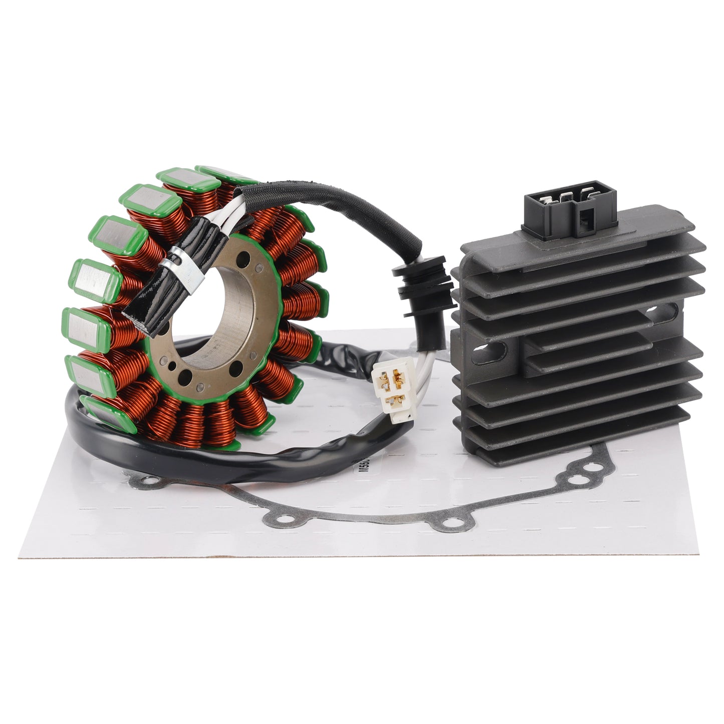 2003-2005 Yamaha YZF R6 5SL-81410-00-00 Stator And Regulator Rectifier W/Gasket