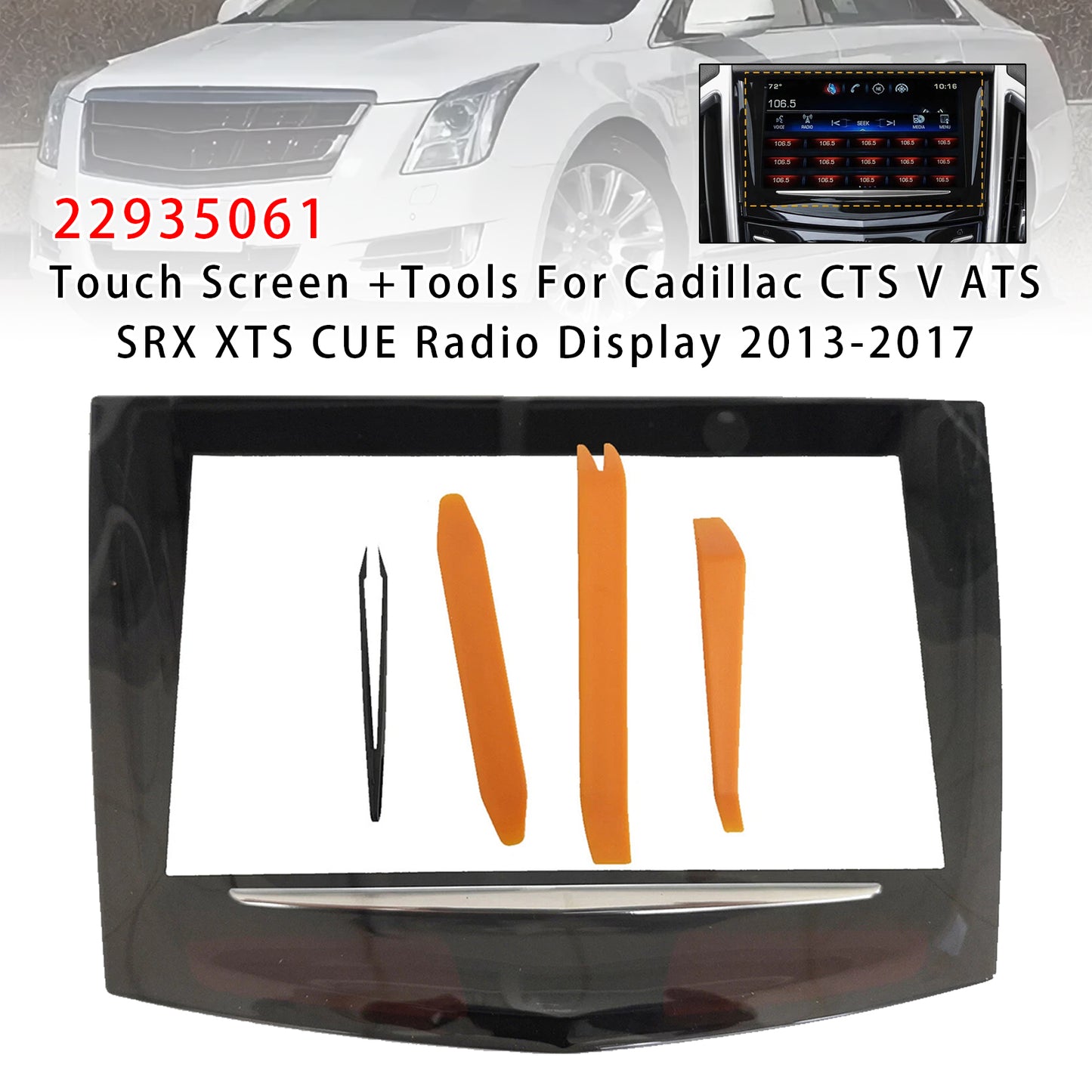 2013-2016 Cadillac ATS 22935061 Touch Screen +Tools
