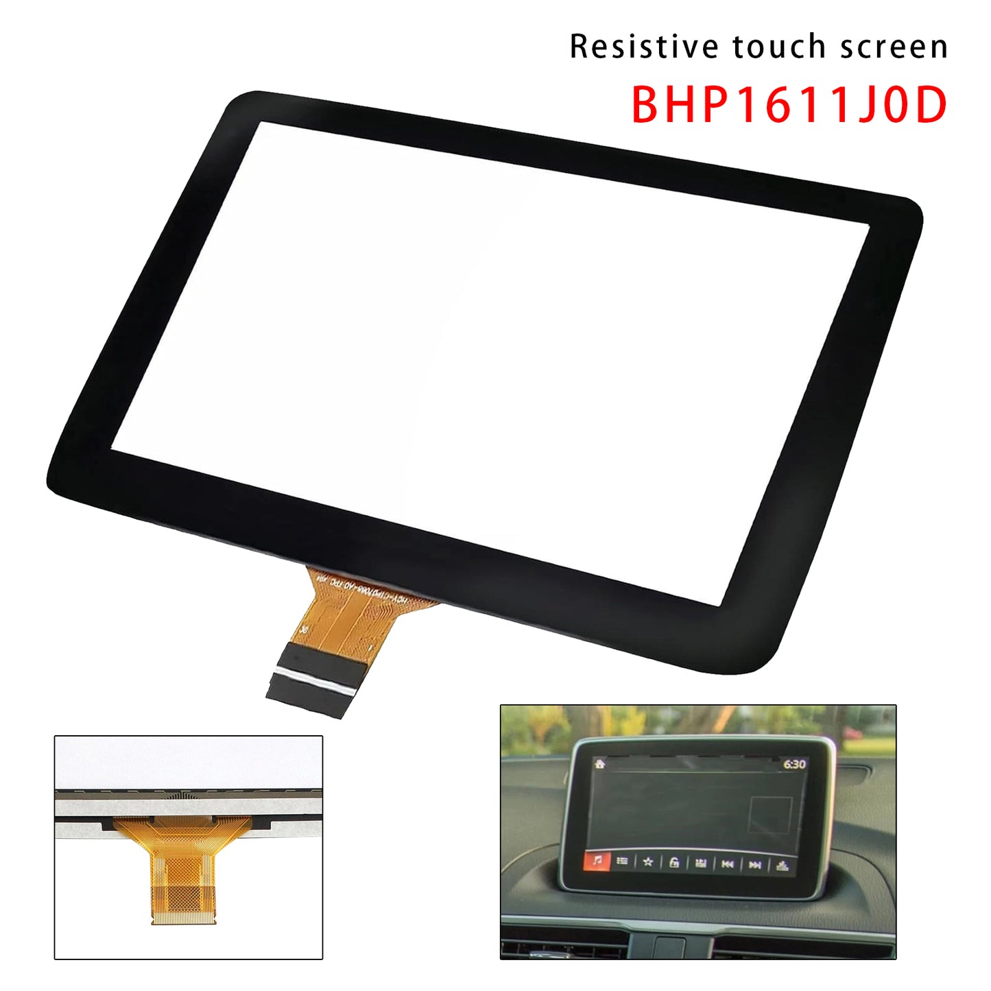 2014-2016 Mazda 3 Information Display BHP1611J0D 7" Touch Screen Glass Display
