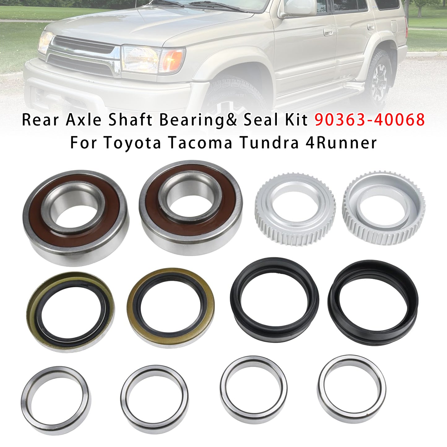 2001-2002 Toyota 4Runner 90363-40068 Rear Axle Shaft Bearing& Seal