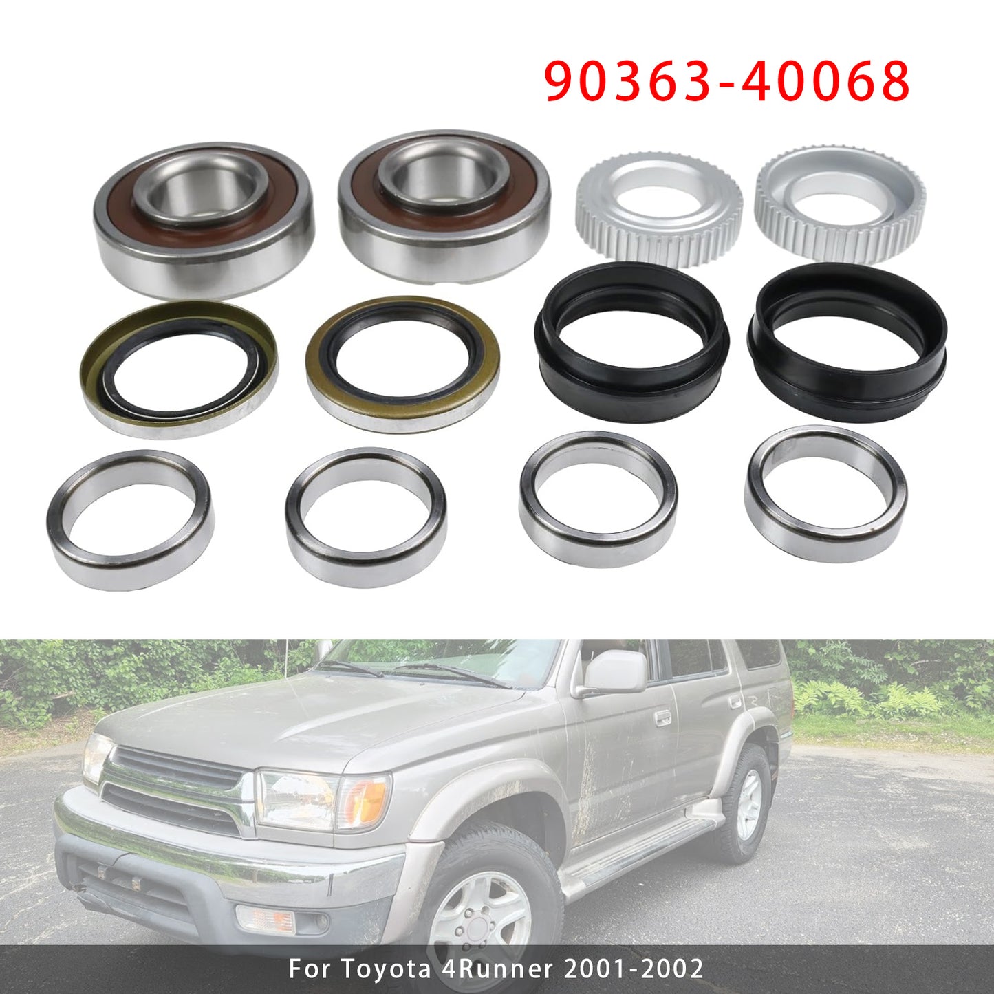 2001-2002 Toyota 4Runner 90363-40068 Rear Axle Shaft Bearing& Seal