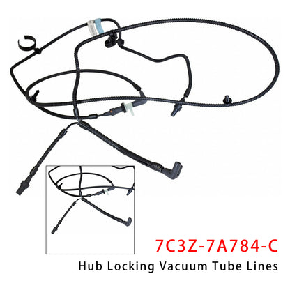 2008-2010 Ford Super Duty Models w/ 6.7L Diesel Engines 7C3Z-7A784-C Hub Locking Vacuum Tube Lines