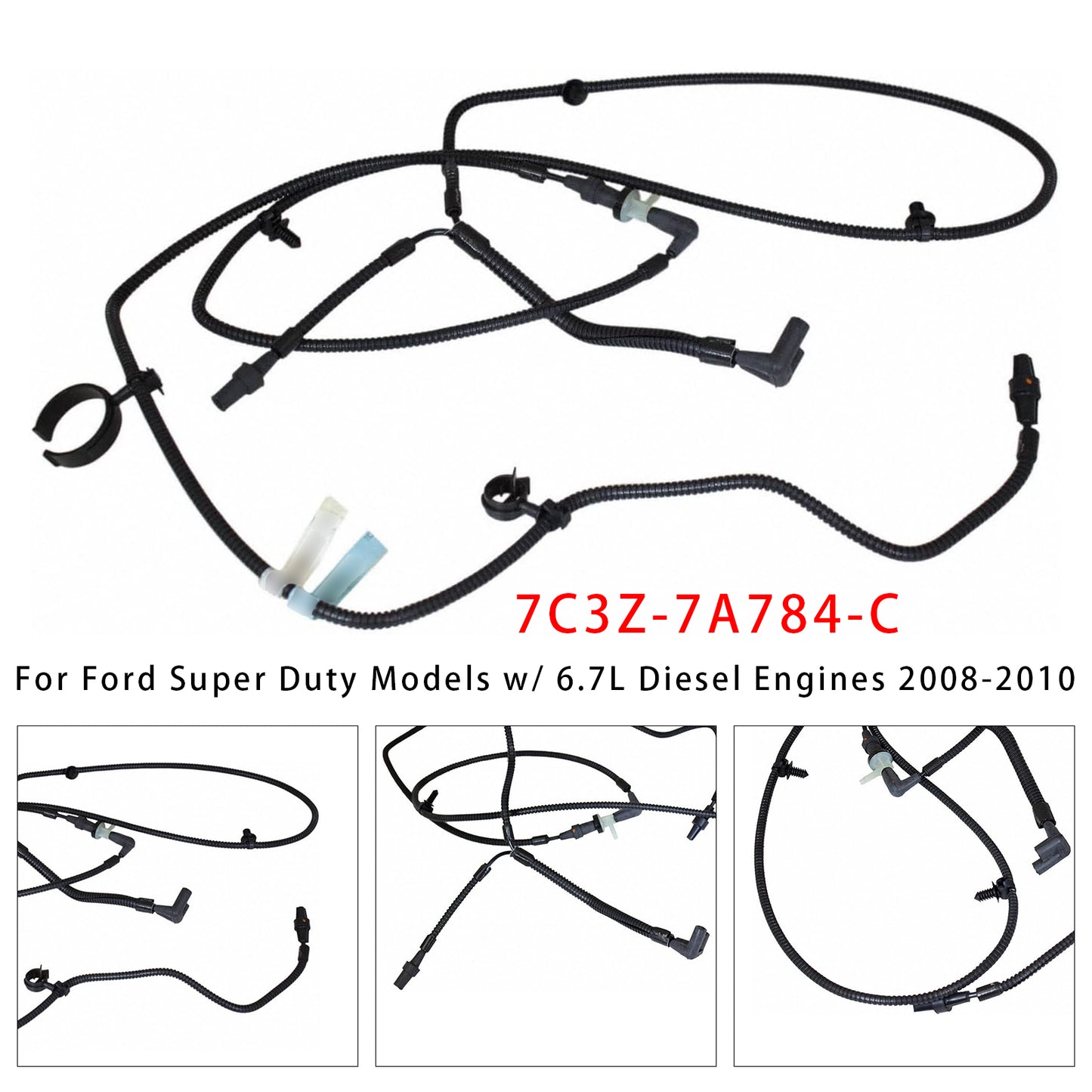 2008-2010 Ford Super Duty Models w/ 6.7L Diesel Engines 7C3Z-7A784-C Hub Locking Vacuum Tube Lines
