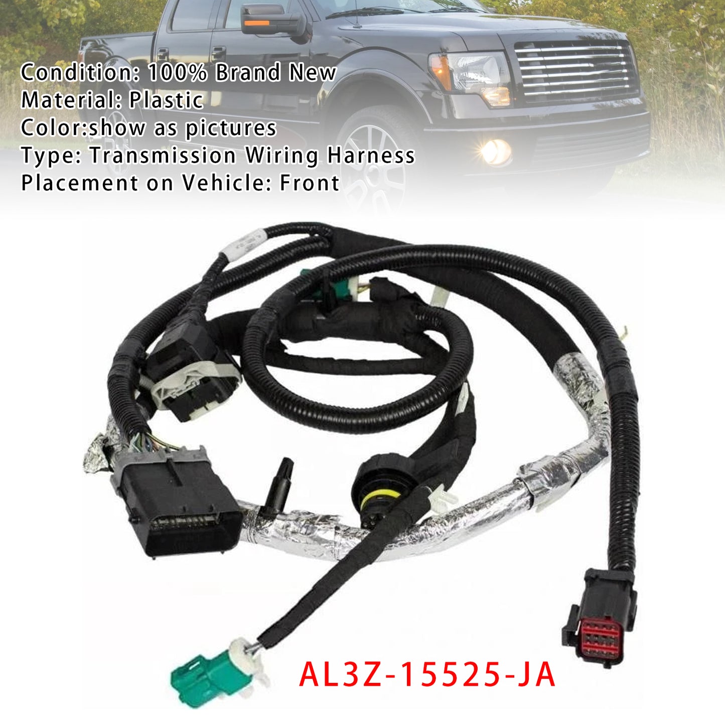 2010 Ford F-150 4.6L 5.4L AL3Z-15525-JA Transmission Wiring Harness