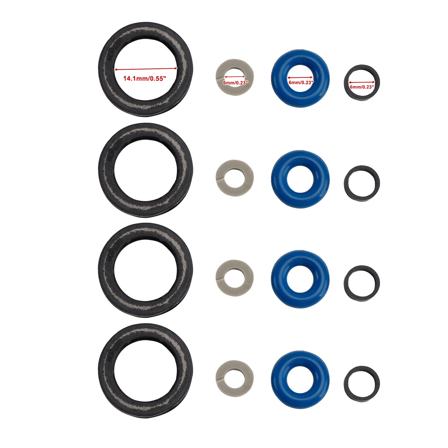 2016-2018 Hyundai Fit Kia Sorento 2.4L 353102GGA0 Fuel Injector Seal O-Ring Fit
