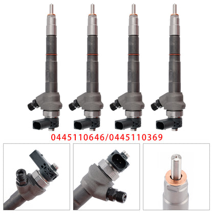 VW Audi Seat Skoda 2.0 TDI 0445110646 0445110369 4Pcs Fuel Injector