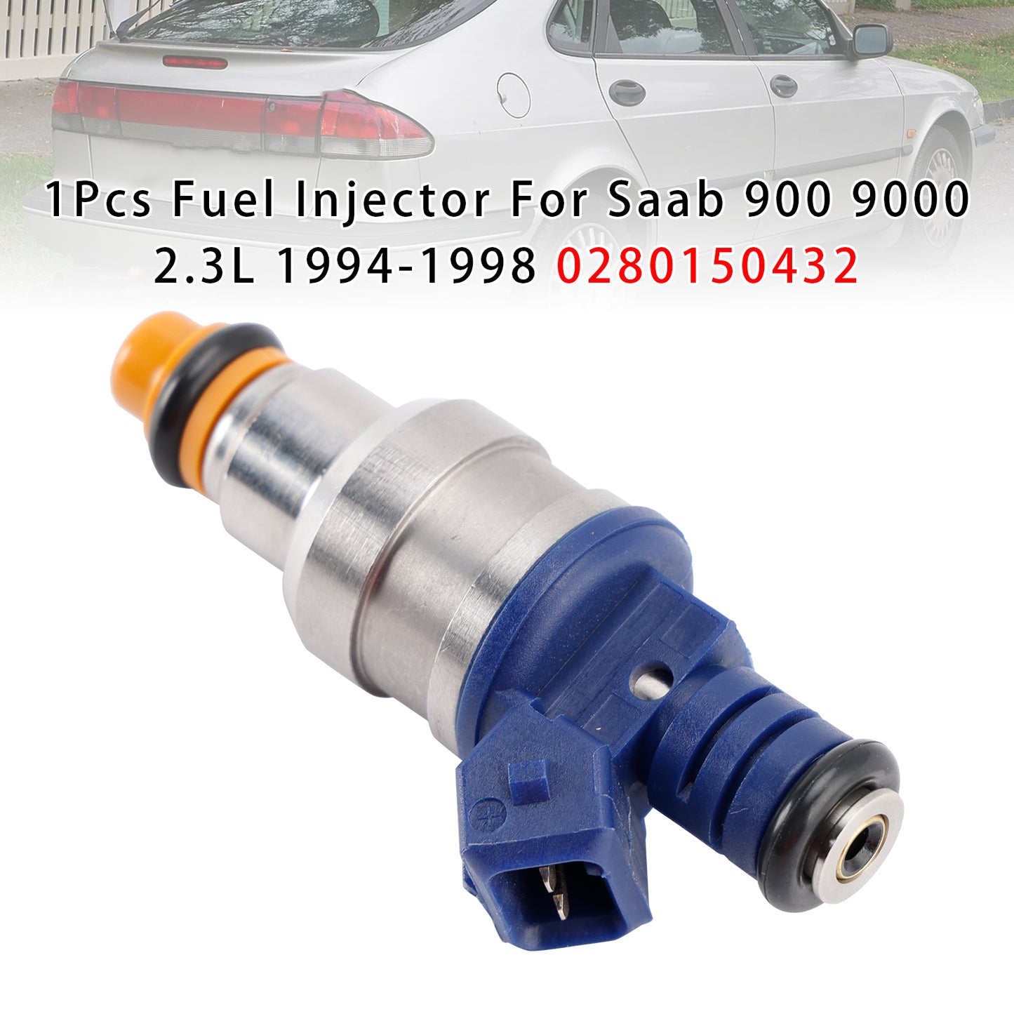 1994-1998 Saab 900 9000 2.3L 0280150432 1Pcs Fuel Injector