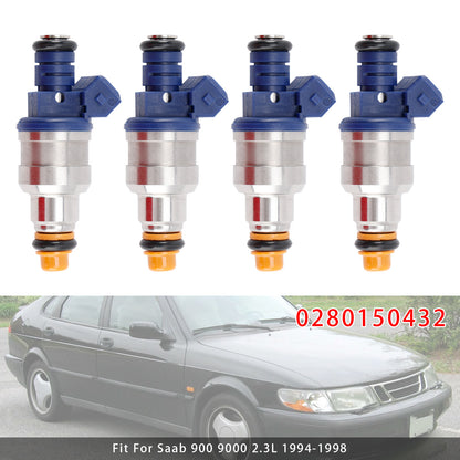 1994 Saab 9000 2.3L 0280150432 4Pcs Fuel Injector
