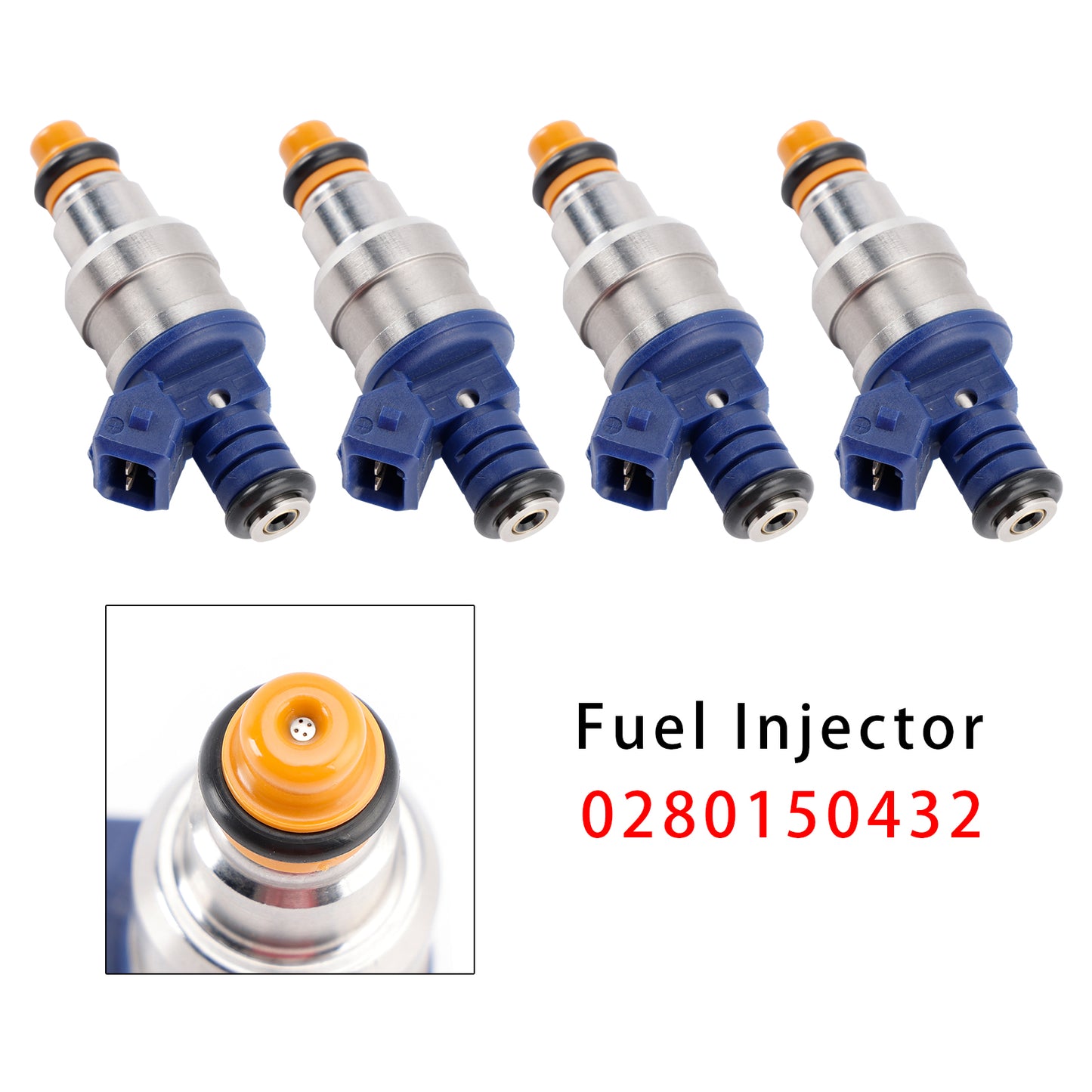 1994 Saab 9000 2.3L 0280150432 4Pcs Fuel Injector