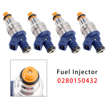 1994 Saab 9000 2.3L 0280150432 4Pcs Fuel Injector