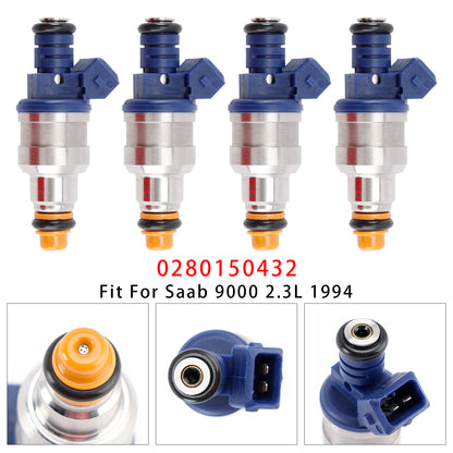 1994 Saab 9000 2.3L 0280150432 4Pcs Fuel Injector