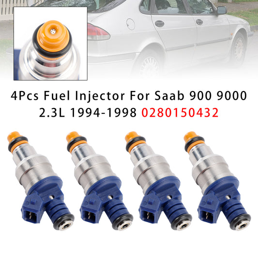 1994-1998 Saab 900 9000 2.3L 0280150432 4Pcs Fuel Injector