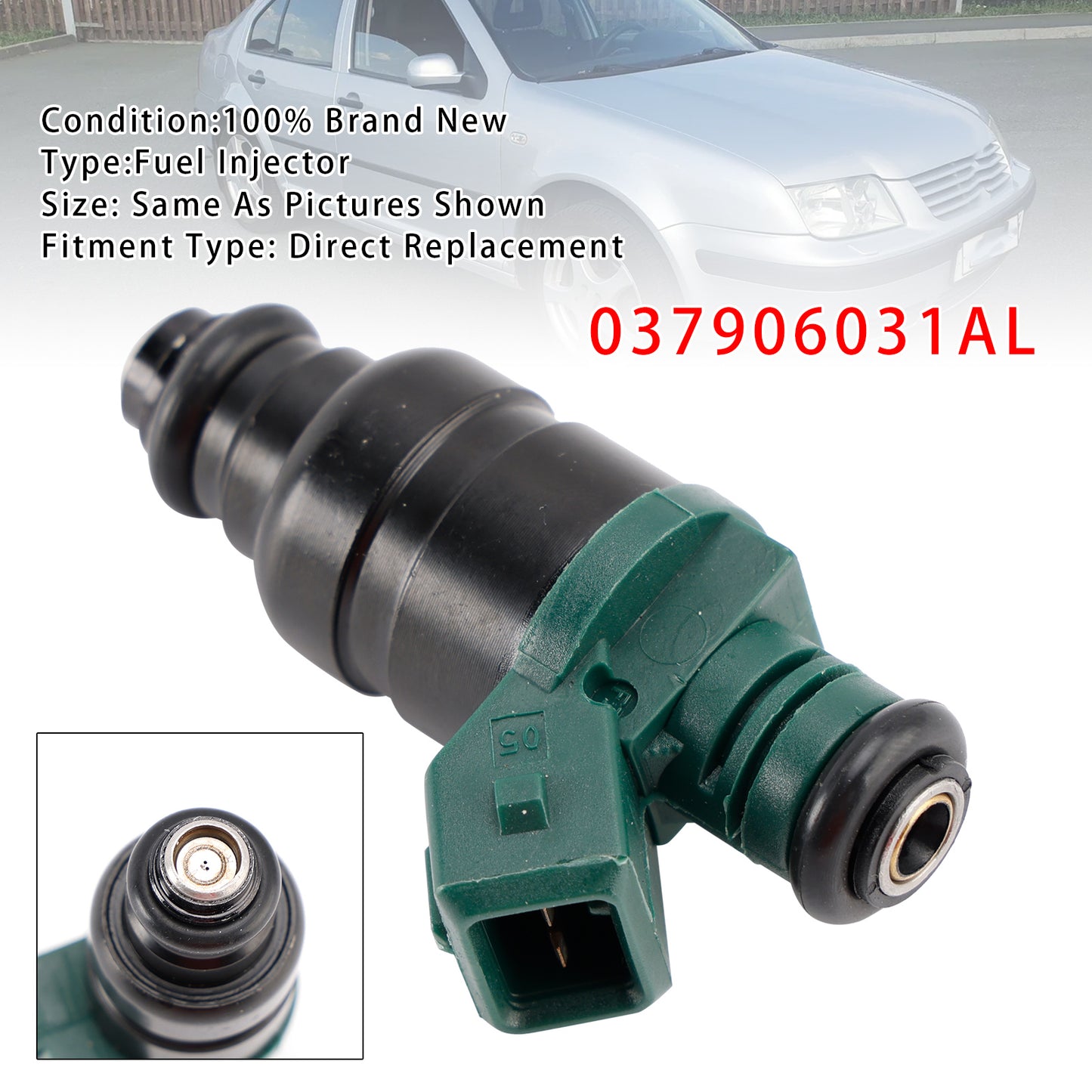 2000/08-2005/05 VW Bora 1J2 1.6 1595 ccm 75 KW 102 PS 037906031AA 1Pcs Fuel Injector