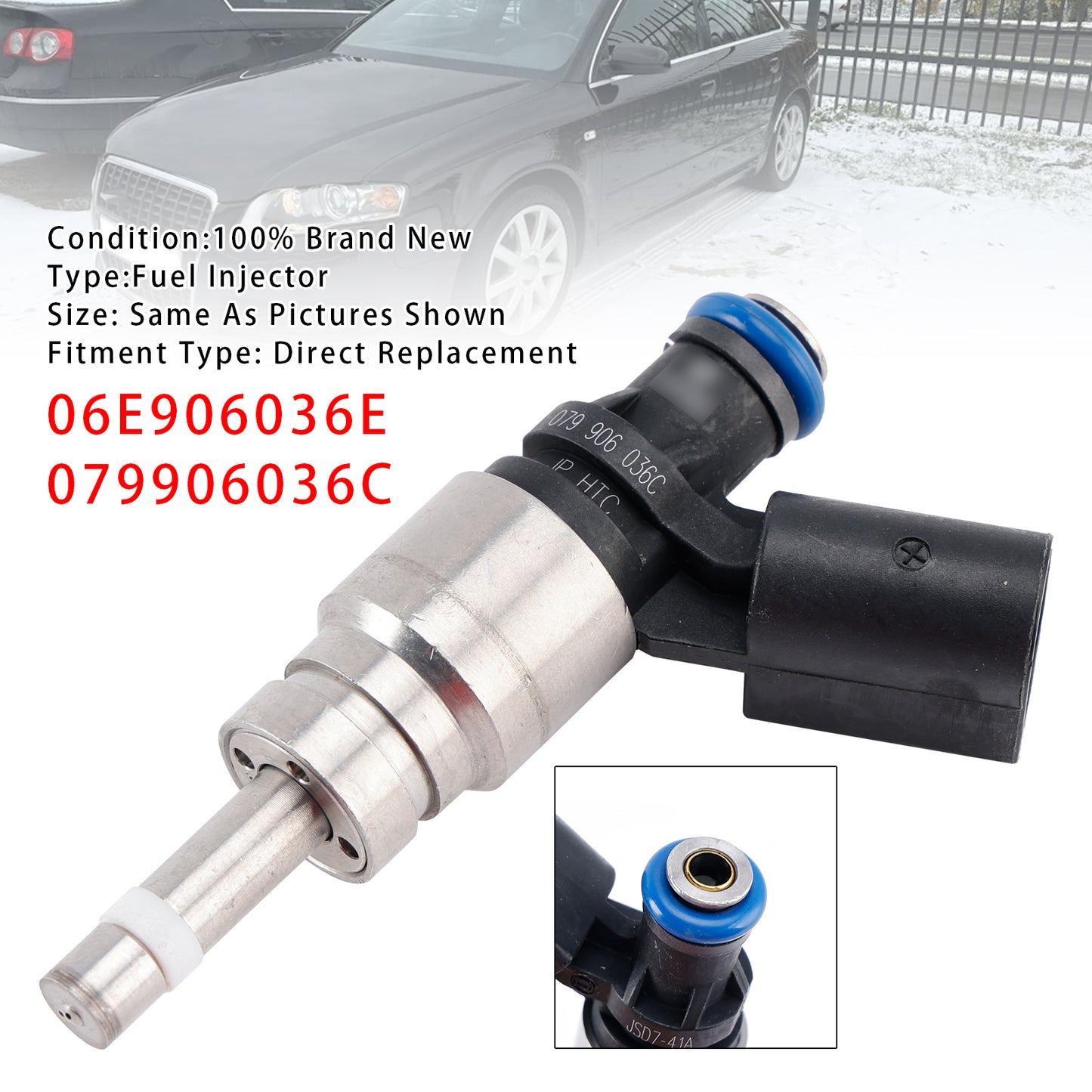 2006-2008 Audi A4 3.2 V6 079906036C 1Pcs Fuel Injector