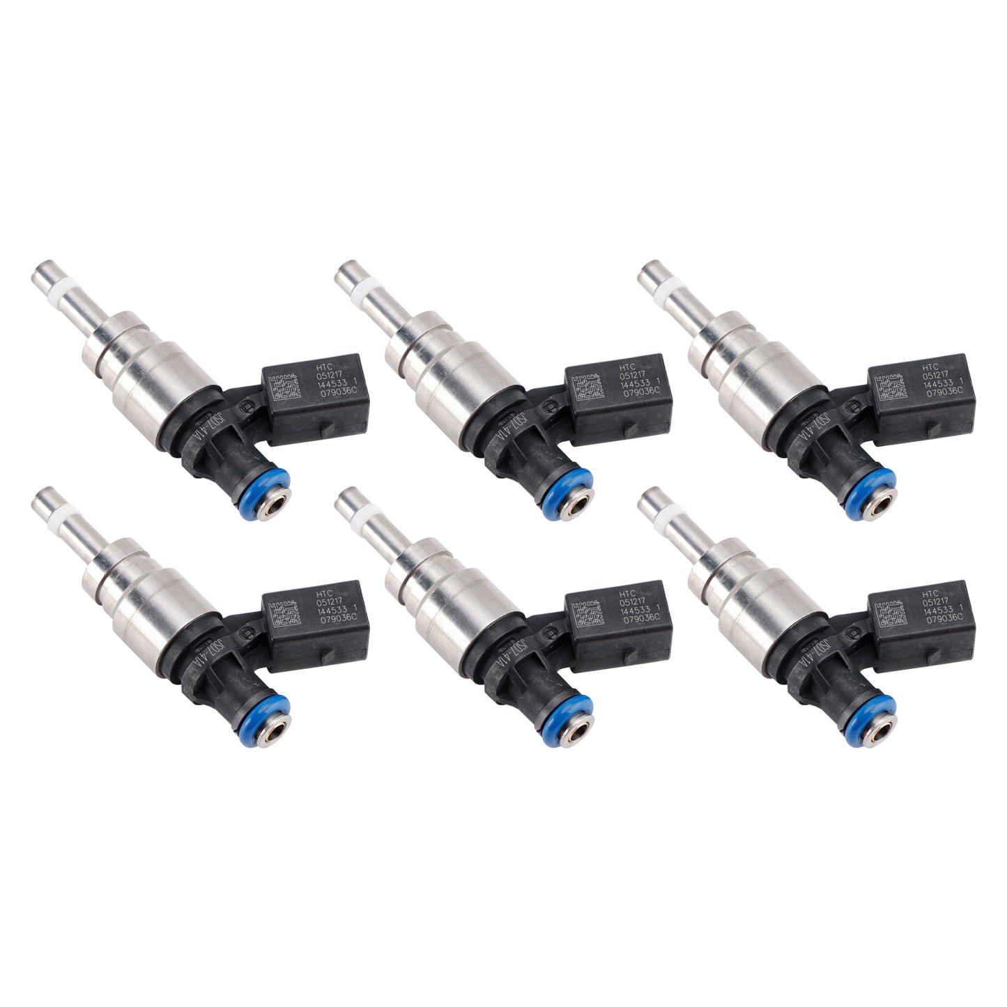 2009 Audi A4 B8 quattro 3.2L V6 CALA 06E906036AG 6Pcs Fuel Injector
