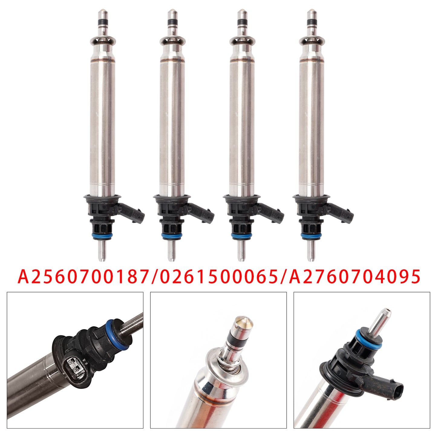 12-22 Mercedes Benz A2560700187 0261500065 A2760704095 4Pcs Fuel Injector