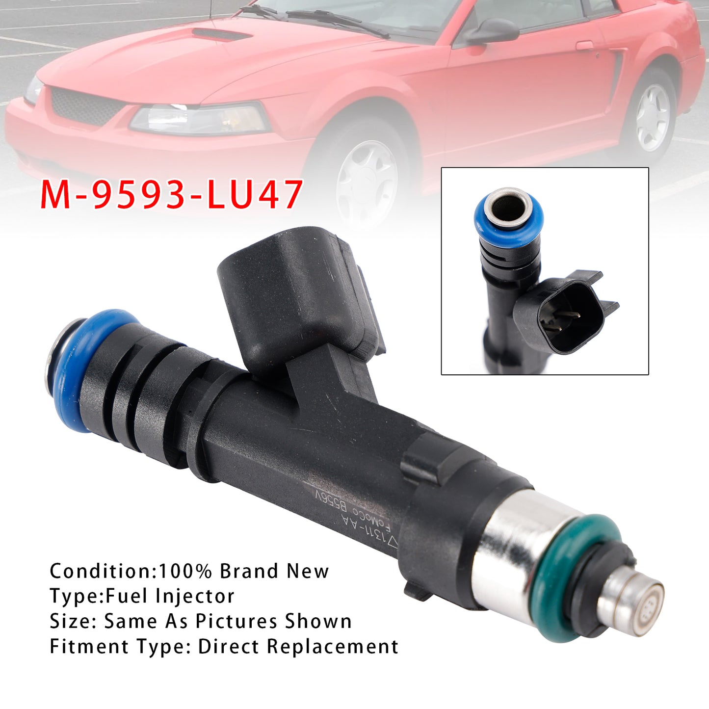 1999-2004 Ford Mustang 4.6L 4V M-9593-LU47 1Pcs Fuel Injector