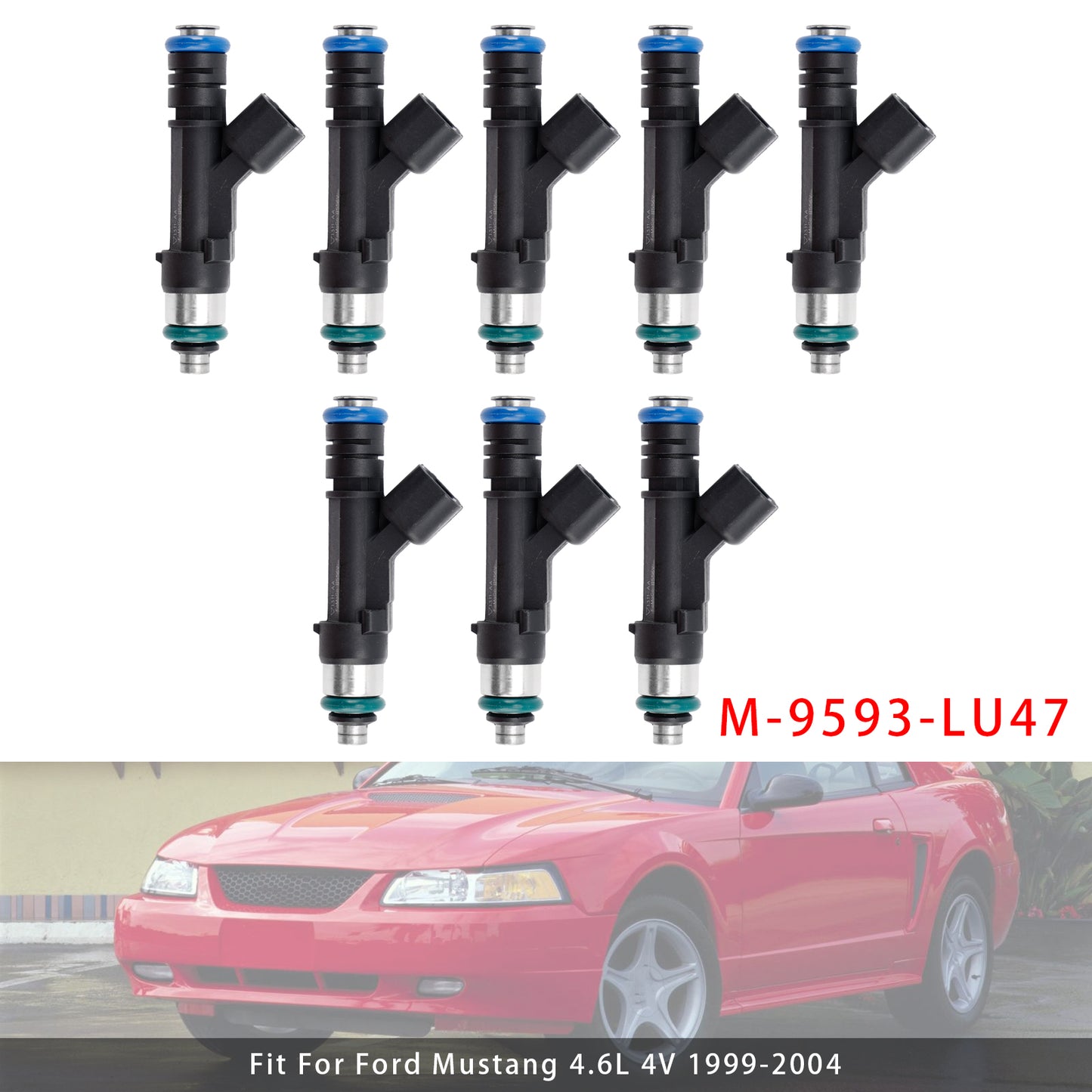 2005-2010 Ford Mustang 4.6L 3V 0280158279 8Pcs Fuel Injector