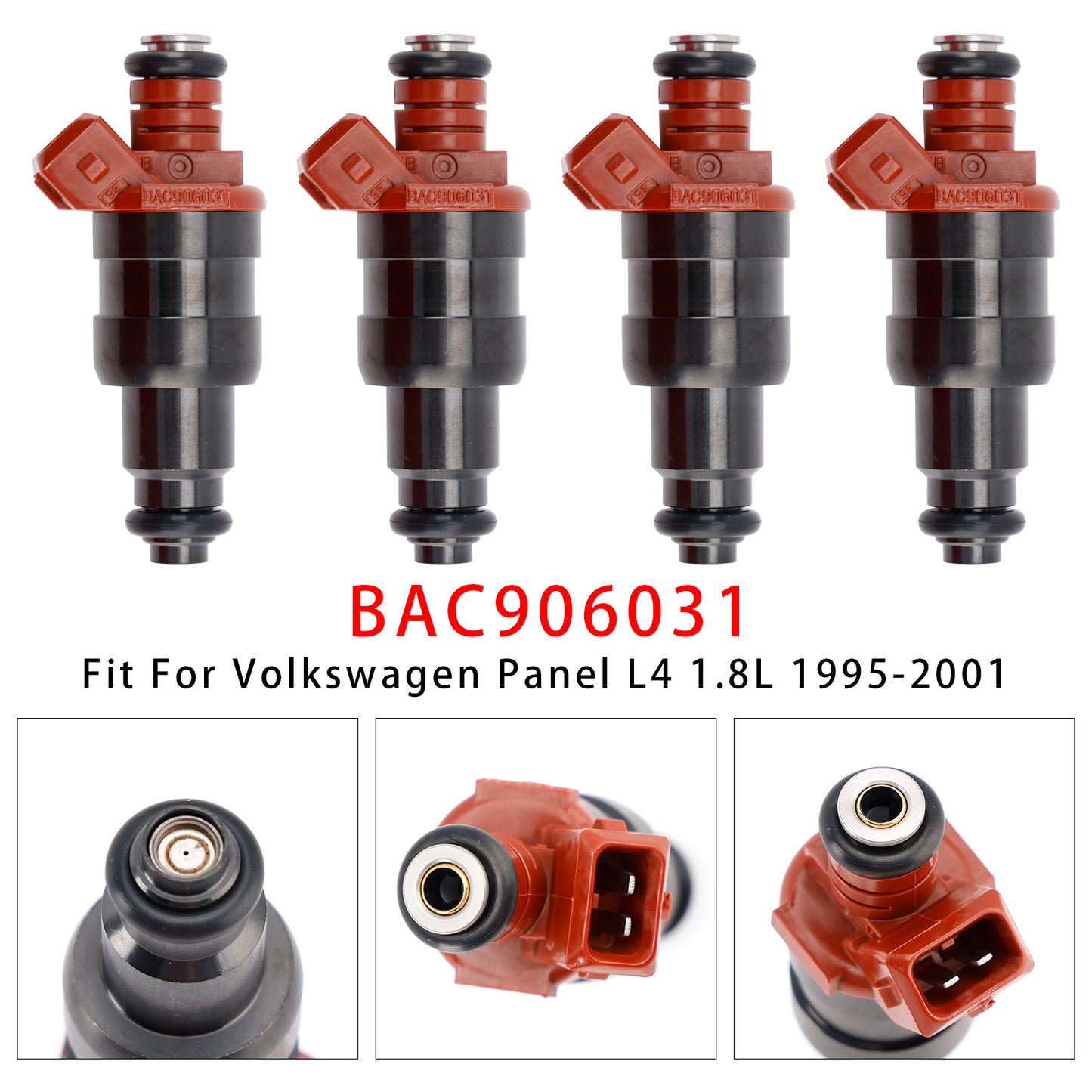 1993-2003 VW Golf III Jetta Derby Panel Van BAC906031 4Pcs Fuel Injector