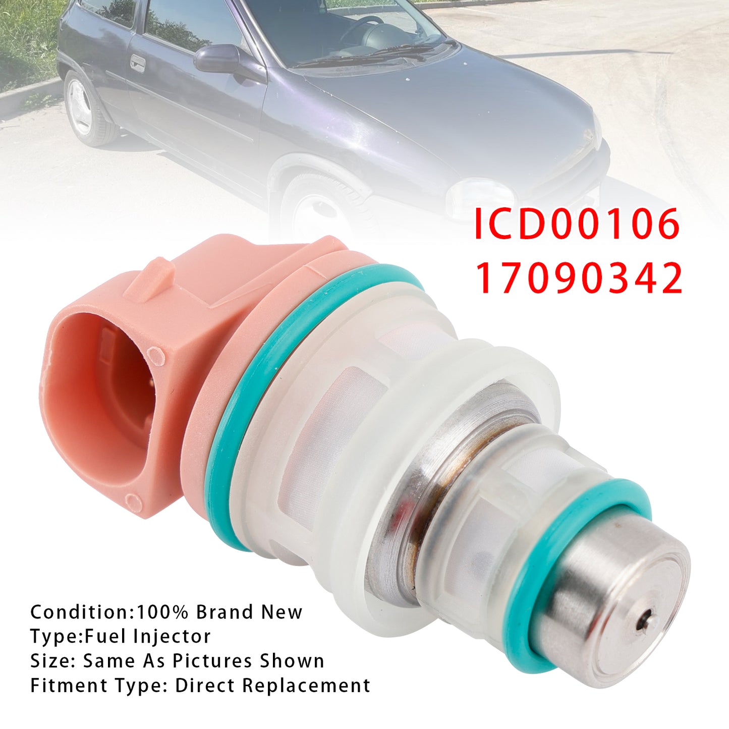 1994-1996 Opel Corsa ICD00106 17090342 1Pcs Fuel Injector