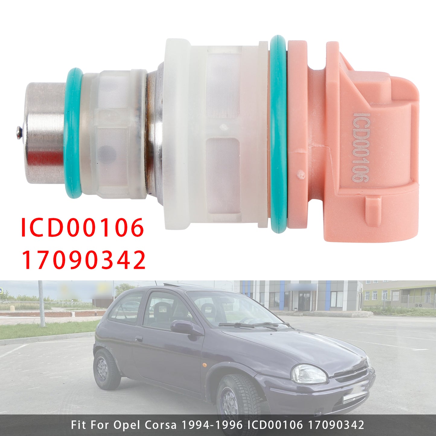 1994-1996 Opel Corsa ICD00106 17090342 1Pcs Fuel Injector