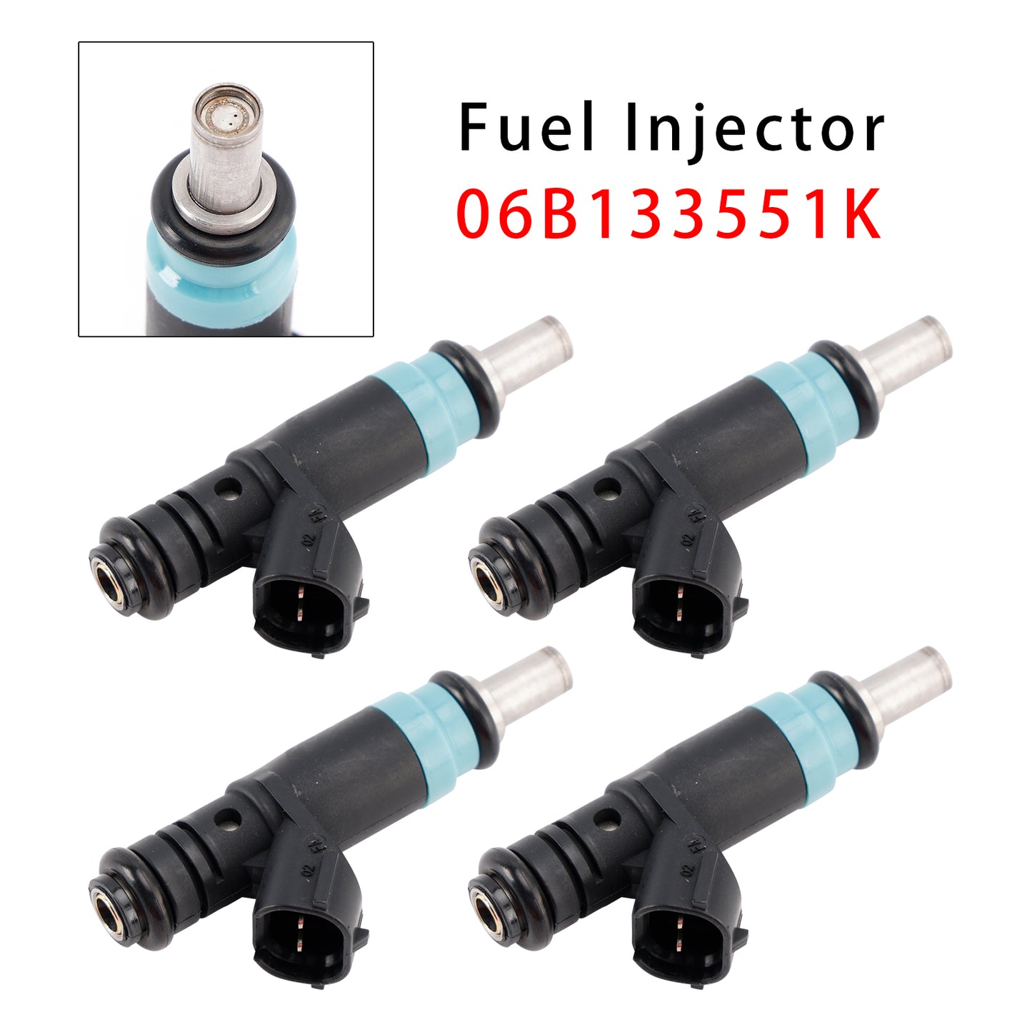 Audi VW A4 B6 B7 A6 C5 Passat B5 3B 1.6 2.0 06B133551K 4Pcs Fuel Injector