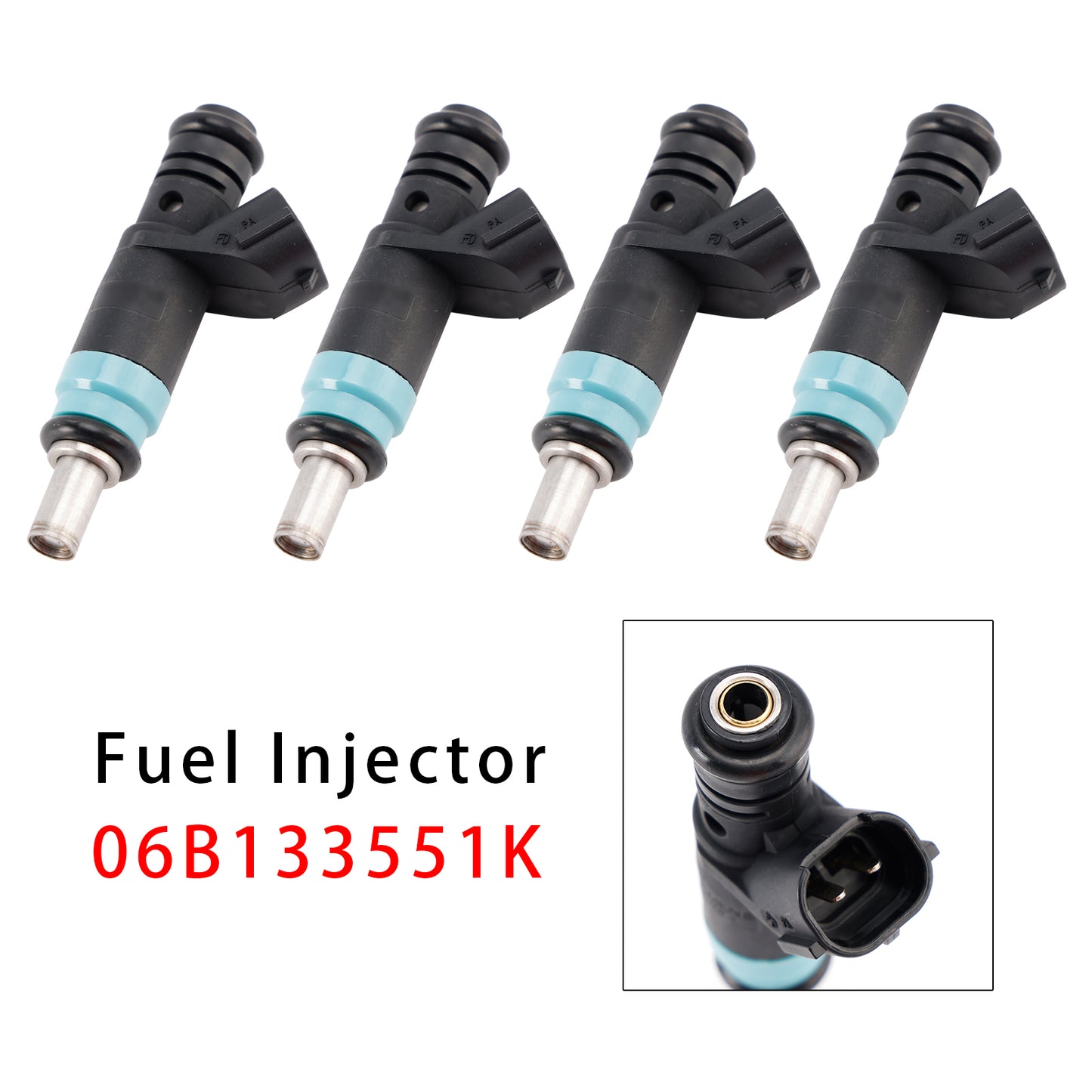Audi VW A4 B6 B7 A6 C5 Passat B5 3B 1.6 2.0 06B133551K 4Pcs Fuel Injector
