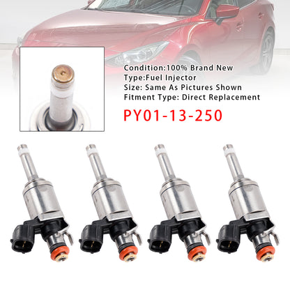 2014-2016 Mazda 6 2.5L PY01-13-250 4Pcs Fuel Injector